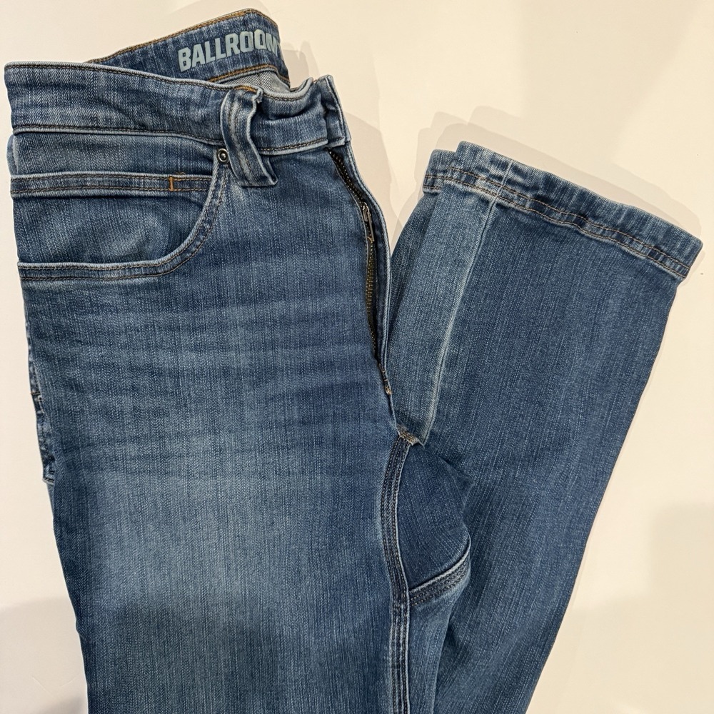 Duluth Trading Co. Ballroom Double Flex Jeans Men's 32x36 Slim Fit Utility Work